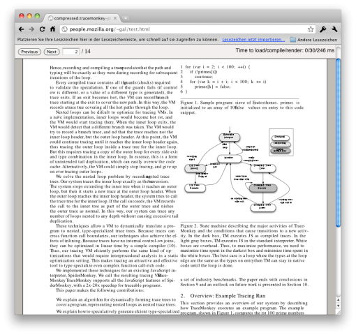Pdf.js stellt PDF-Dateien mit HTML5 und Javascript im Browser dar.